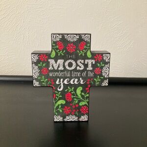 Elegant Black Cross Decor